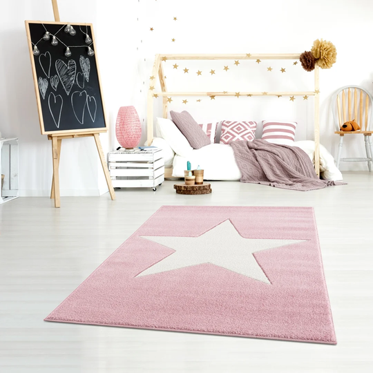 Shooting Star Shaggy Pink Rug