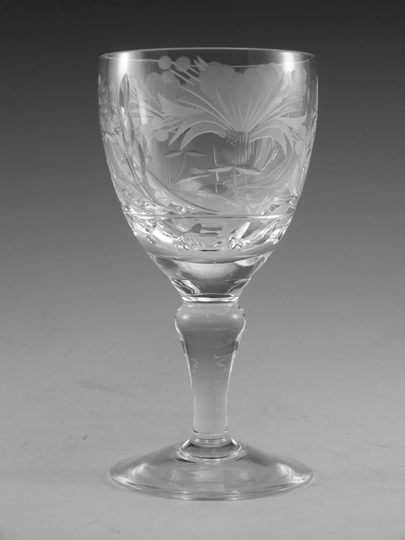 Royal Brierley Crystal - Honeysuckle Cut Wine Glass/Glasses 5 1/4