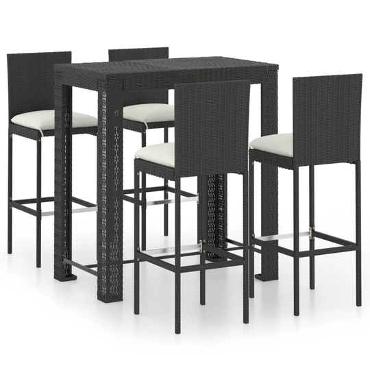 Besteiro 4 Seat Bar Height Dining Set with Cushions