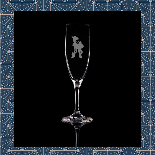Toy Story Woody Buzz Engraved Flute Prosecco Glass. Beautiful Etched Personalised With Name. Design Won't Wear Off Like Vinyl.205