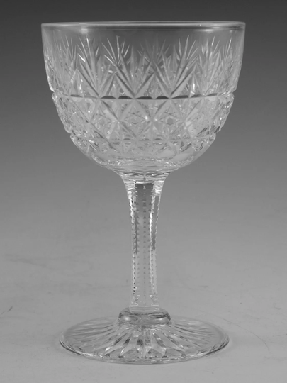 Thomas Webb Crystal - Wellington Cut Small Claret Glass/Glasses 4 5/8