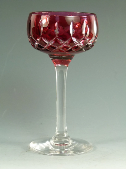 John Walsh Crystal - Coloured Wine Glass 5 1/2