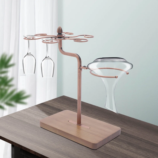 Wine Glass Holder Stemware Wine Carafe Drying Rack Kitchen Bar Table Decoration Drink Organizer Stand