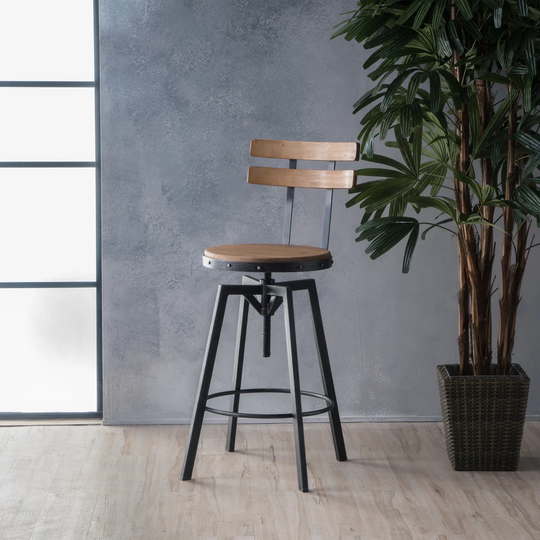 Gloria Height Adjustable Swivel Bar Stool