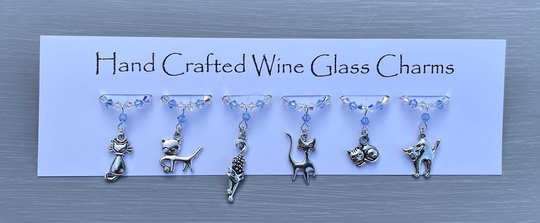 Cat Wine Glass Charms