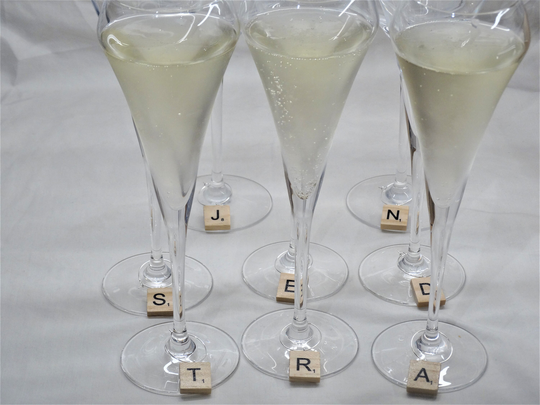 Letter Wine Glass Charms