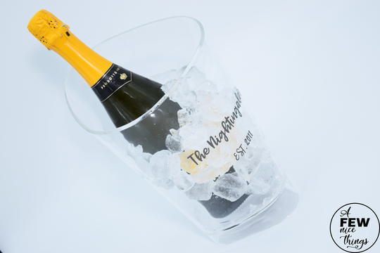 Personalised Champagne Bucket | Wine Tub Cooler Storage Drinks Anniversary Mothers Day Plastic
