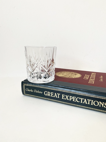 Crystal Tumbler, French Whisky Glass, Great Quality Cut