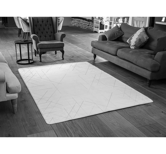 Iowa Simple Designer Shaggy Grey Rug