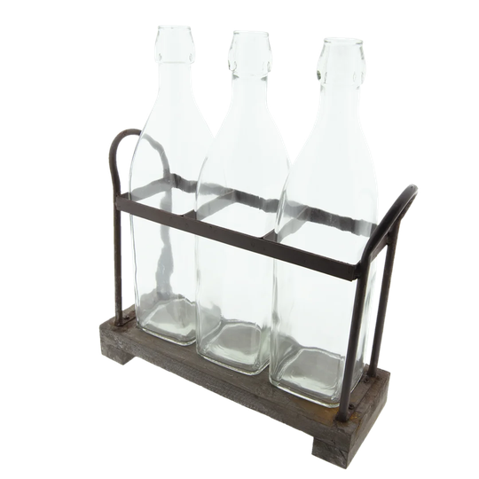 Amatia 3 Bottle Tabletop Wine Rack