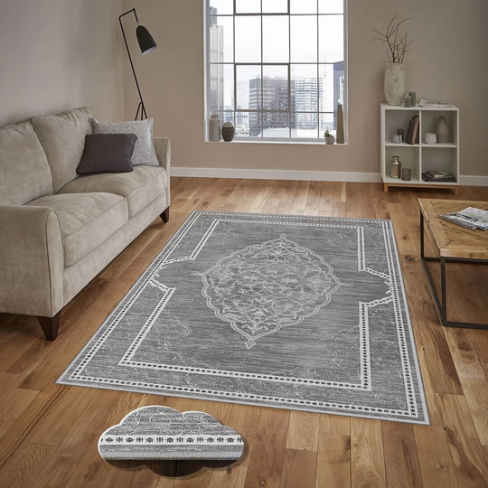 Hutchins Flatweave Grey Rug