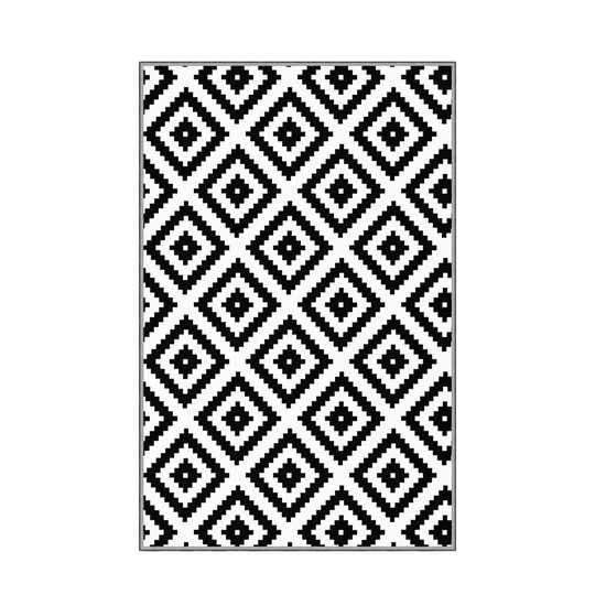 Pamplona Flatweave Black/White Rug