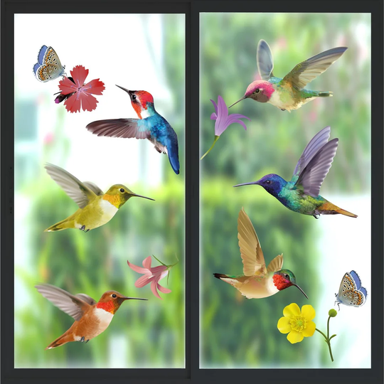 Big Hummingbirds Windows Clings