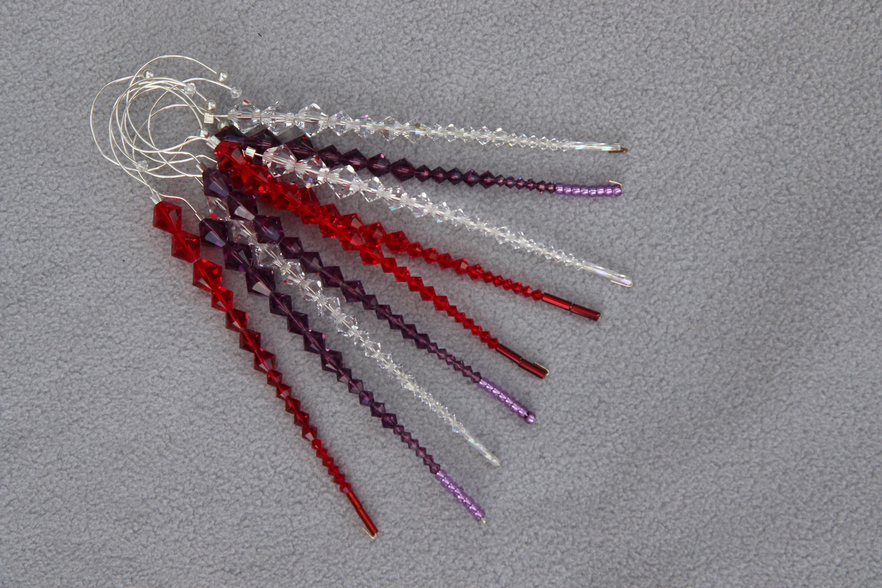 Sparkly Icicle Hanging Decoration, Using Swarovski Crystals