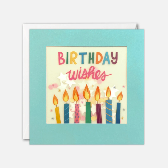 Candles Birthday Card With Paper Confetti - Shakies By James Ellis