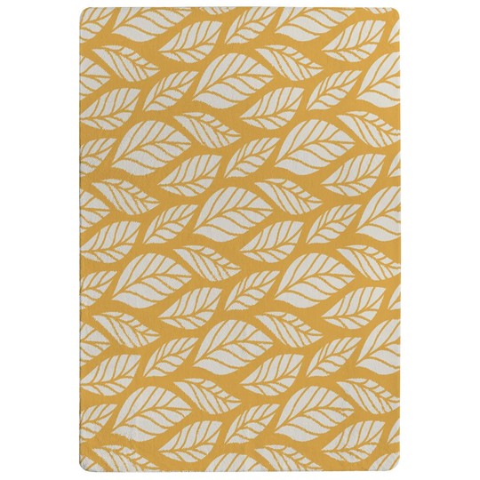 Hyde Leaf Shaggy Gold/White Rug