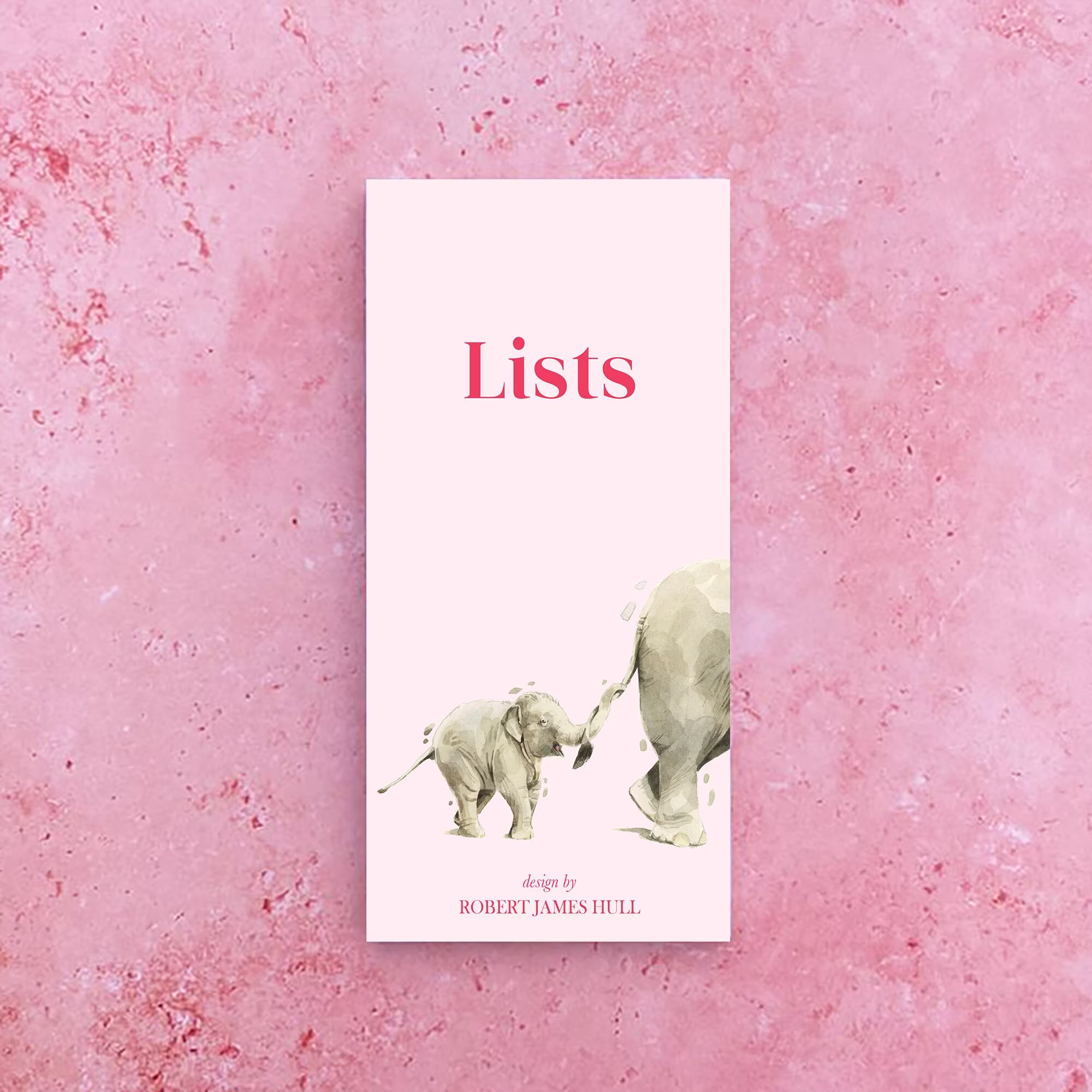 Elephant & Calf Magnetic List Pad