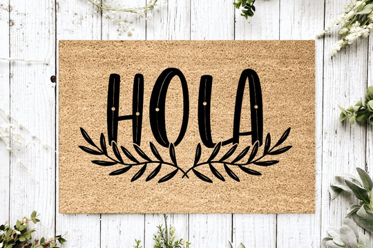 Hello Doormat | Housewarming Gift Wedding Custom Personalized Welcome Mat Closing Front Door