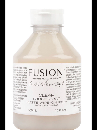 Fusion Mineral Furniture Finish Tough Coat Wipe On Polymer Matte & Gloss