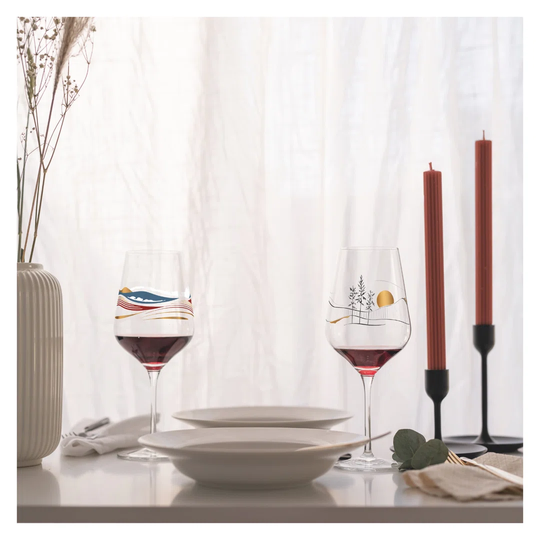 RITZENHOFF Heart Crystal Red Wine Glass #7 by Aurélie Girod, 570ml, in a gift box