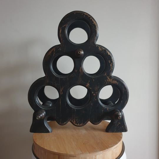 Vintage Rustic Wine Rack. Retro Wooden Barware. Decorative Décor. Gift. Unique