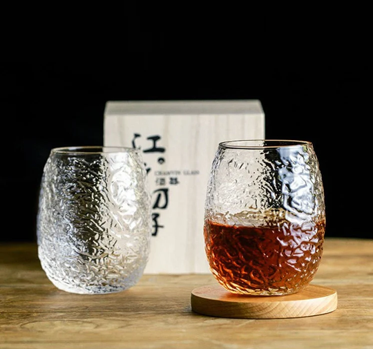 Beautiful Japanese Crystal Glass. Enjoy Your Whiskey Or Spirit Drink With That Unique Heat-Resistant Cup