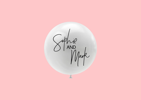 Couple Balloon Decal | Diy Personalised Name Sticker Wedding Engagement For 25cm 45cm 60cm 90cm Balloons