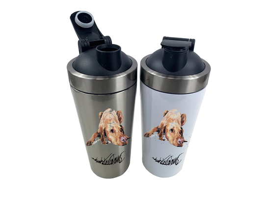 500Ml Steel Shaker Bottle - Vizsla Water Shaker Bottle, Vizsla Hot Drinks Bottle , Vizsla Travel