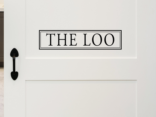 The Loo Boxes | Wall Decal Vinyl Bathroom Sticker Decor Door