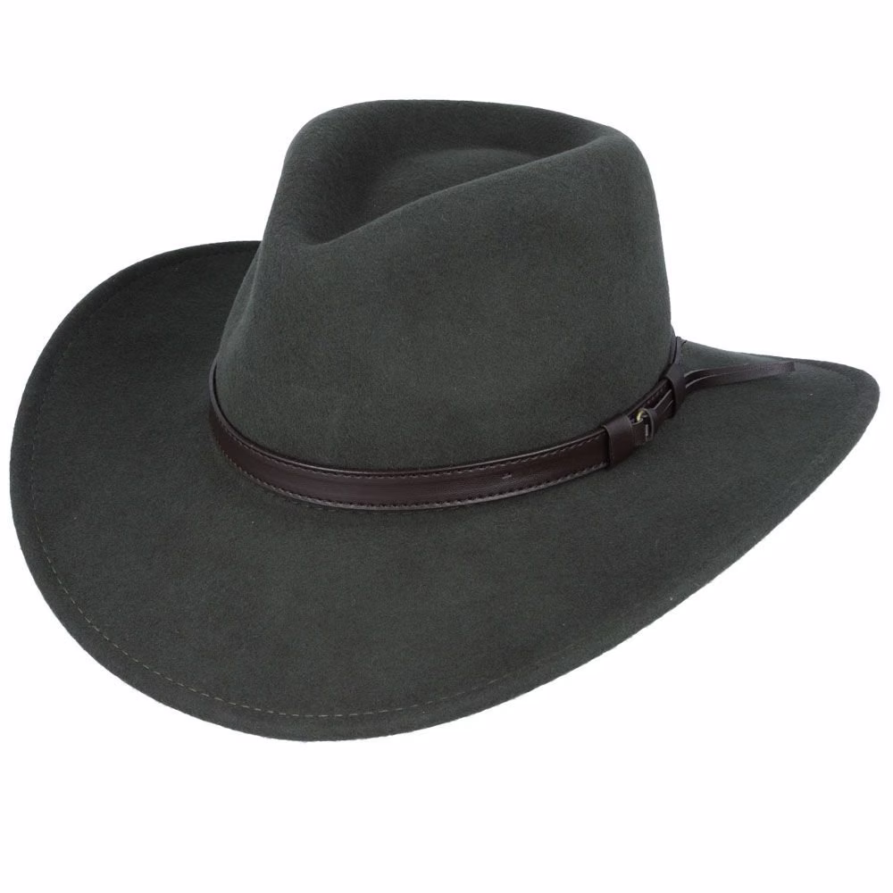 Cowboy Hat| Teardrop Cowboy Hat Handmade 100% Wool Cowboy Hat Western Style Outback Fedora Gambler Bolero