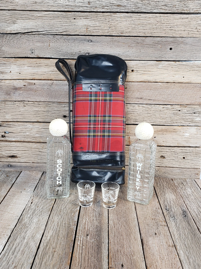 Vintage Karoff 19Th Hole Golf Bag Portable Bar Set