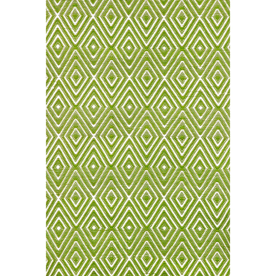 Diamond Sprout/White Area Rug
