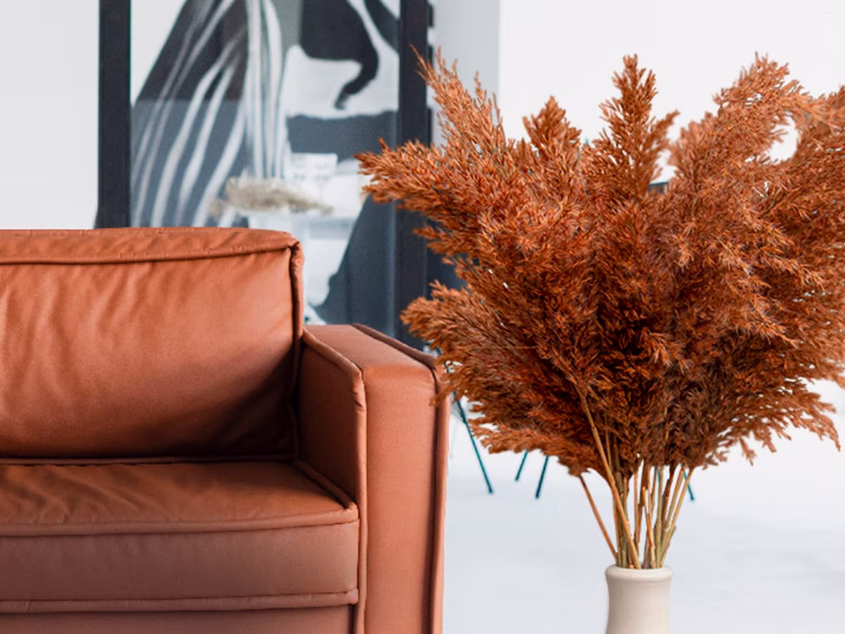Fall Decor - Pampas Grass Extra Large Fluffy Natural, Red, Purple, Orange, Brown, Green, Home, Gift, Wedding, Boho, Flower Bouquet, Gift