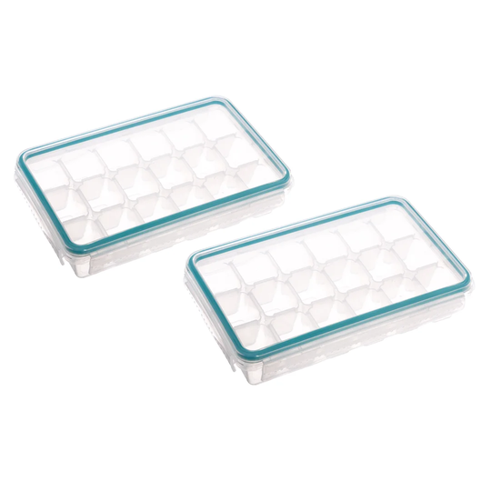 18 Hole Clip and Lock Ice Cube Tray