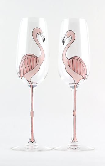 Flamingo Champagne Flute