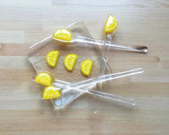 Gin Lovers Gift, Bar Accessory Set, Lemon Slice Drink Stirrers, Cocktail Set