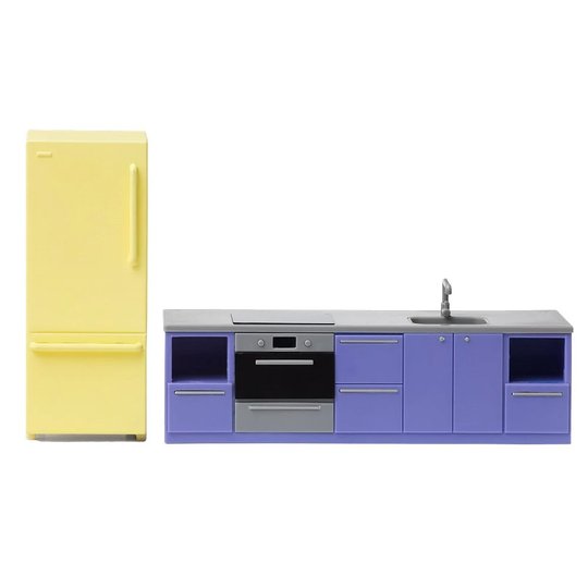 Lundby Dolls House Basic Sink Cooker Fridge Set Miniature Kitchen Furniture 118