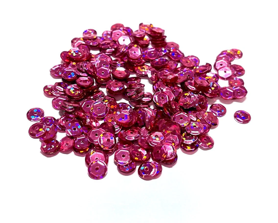 Hologram Adobe Rose Sequins Multiple Sizes Available