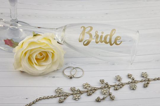 Gold Vinyl Decal Diy Decal For Personalized Glasses Bride Groom Toast Custom Name Decals For Glass Bridal Party