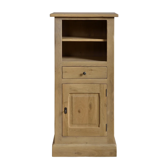 Abba 65cm Wide 1 Drawer Oak Solid Wood Highboard