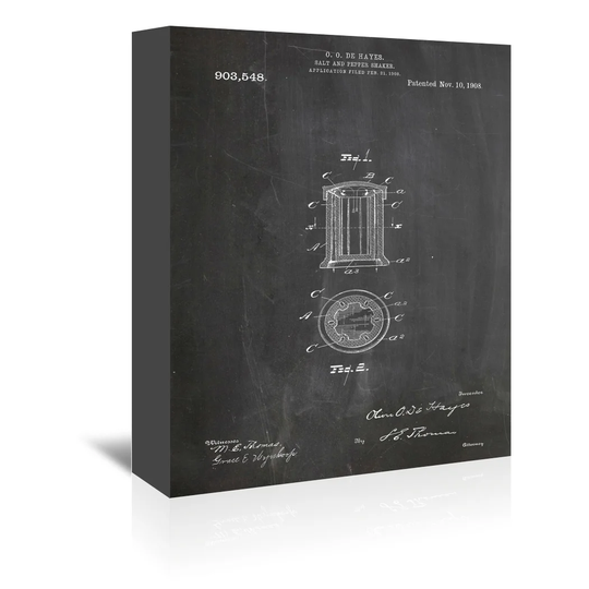 'Salt Shaker' by House of Borders Graphic Art on Wrapped Canvas