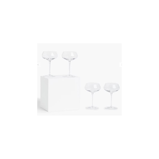 John Lewis Connoiseur Coupe Wine Glass - set of 4