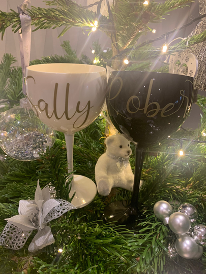 Personalised Polycarbonate Highball Hi-Ball Champagne Wine Glasses Great Gift , Hen Party's, Pool Hot Tub, Garden Or Easter Theme