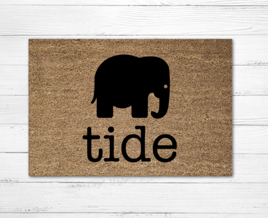 Alabama Tide Football Doormat Rug, Customized Door Mat, Personalized Doormat, Crimson Tide, Elephants, Fall Decor