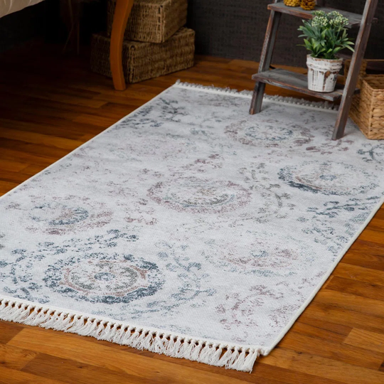 Grietje Flatweave Cotton White/Grey Rug