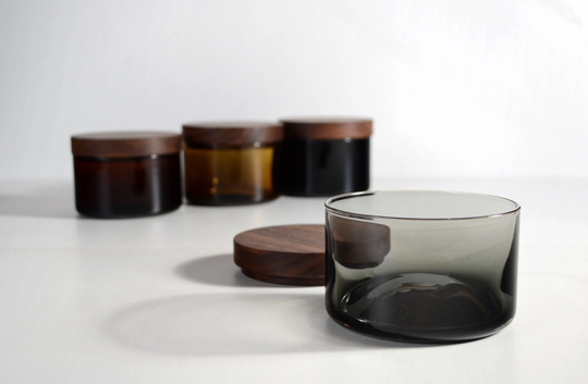 Blown Glass Salt Cellar - Handmade Corse Container