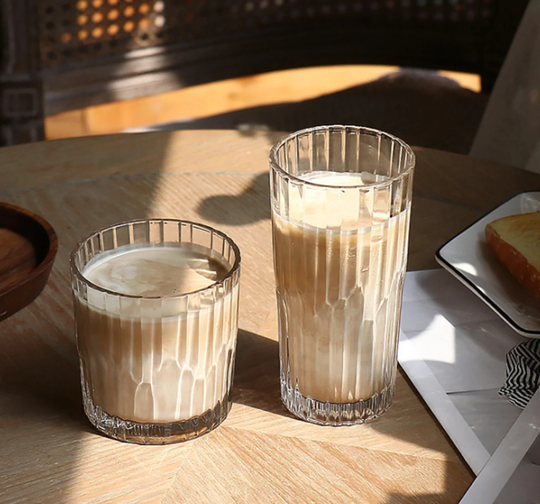 Vanilla Bean | Unique Glass Cup Coffee Set Modern Cups Glasses Short Cocktail