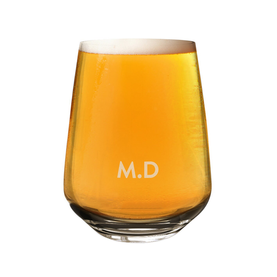 Personalised Custom Craft Beer Glass Tumbler Name Initials 2/3 Pint Dad Father's Day Wedding Stag Do Birthday 18Th 21St 30Th 40Th 50Th 60Th