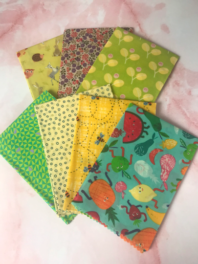 Bees Wax Wraps Size Large 33 X 33cm