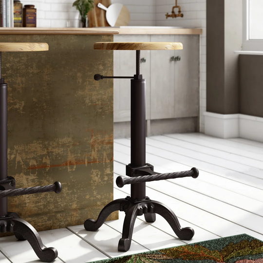 Adaline Height Adjustable Swivel Bar Stool
